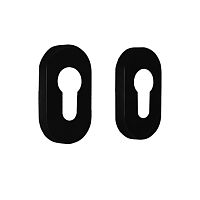 Накладки на серцевину CISA 06093.04 овальні чорний